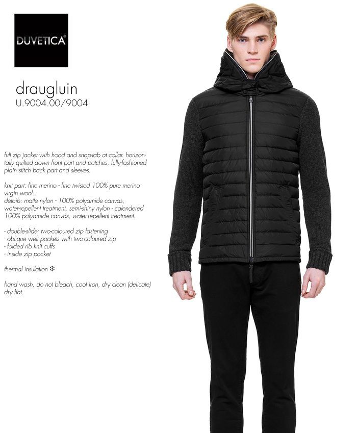 楽天市場】秋冬 DUVETICA ポリニーチェ レザー ウール ボンバー