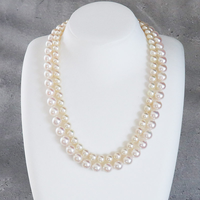 アコヤ真珠　あこやパールネックレス　2連　本真珠　パールネックレス na-28-0309-9.jpg