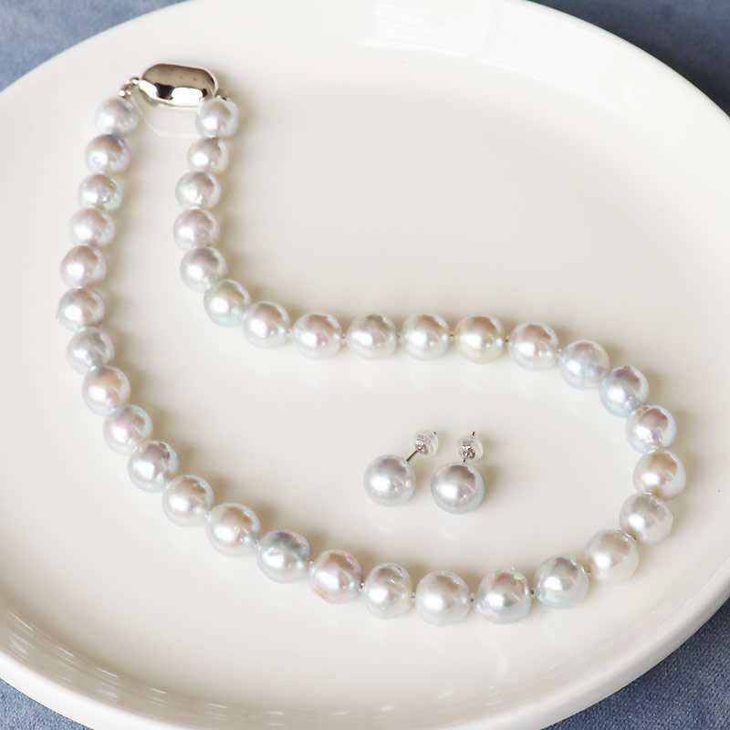 楽天市場】あこや真珠 ネックレス 8.0-8.5mm ナチュラルカラー セミ