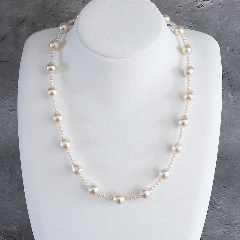 ケシパールシ真珠ネックレス 楽天市場】あこや真珠ケシ 砂ケシ 50連 ネックレス ホワイト K18YG