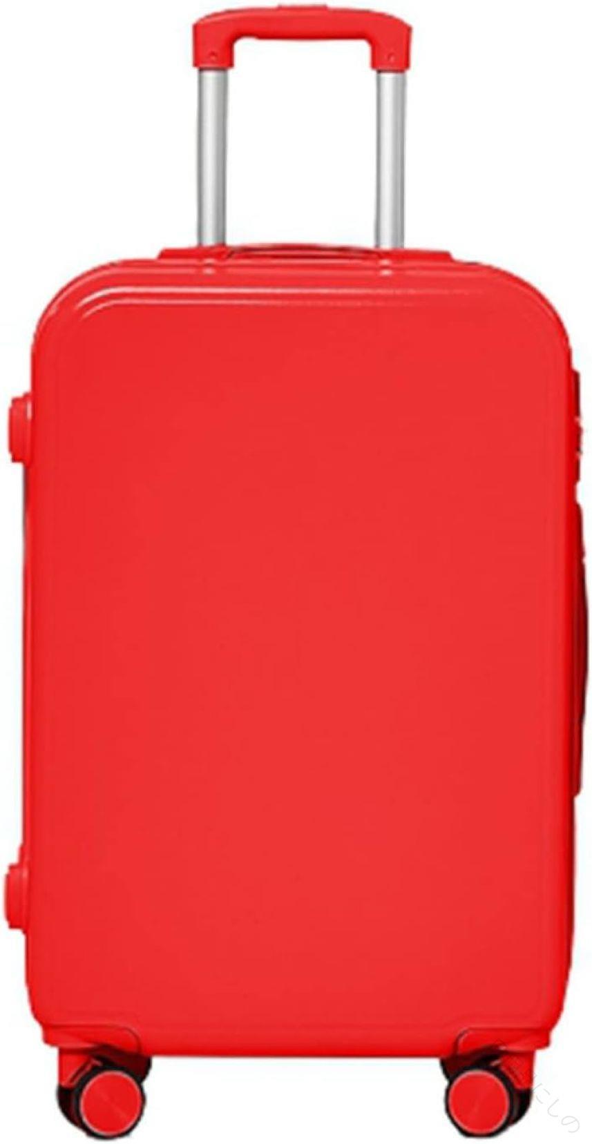 スーツケース キャリーケース 小型 Sサイズ 35L 機内持ち込み ファスナー式 超軽量 耐衝撃 静音 ダブルキャスター 360度回転 旅行 出張 ビジネス レッド 1-3泊