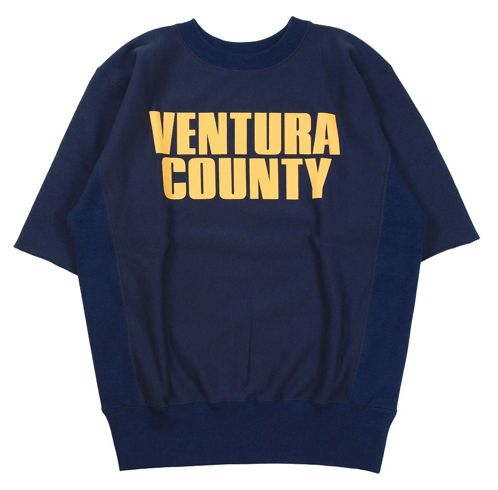 FREEWHEELERS & CO. ["NAVAL BASE VENTURA COUNTY" SIDEWAYS SERIES SET-IN S/S SWEAT SHIRT #2224003 NAVY size.S,M,L,XL]｜KLAMP 店