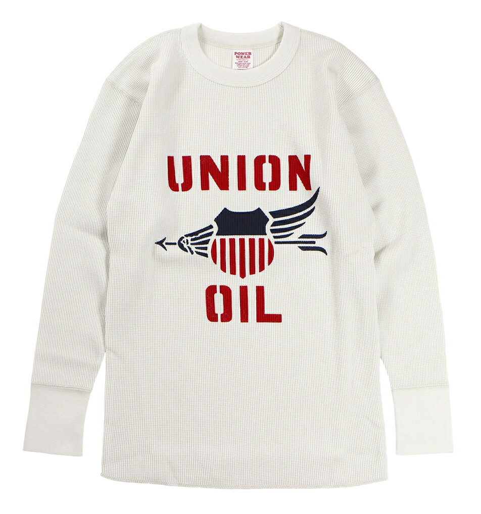 FREEWHEELERS \u0026 CO. [\"UNION OIL\"" CREW NECKED THERMAL LONG SLEEVE SHIRT #2435004 IVORY size.S,M,L,XL]"