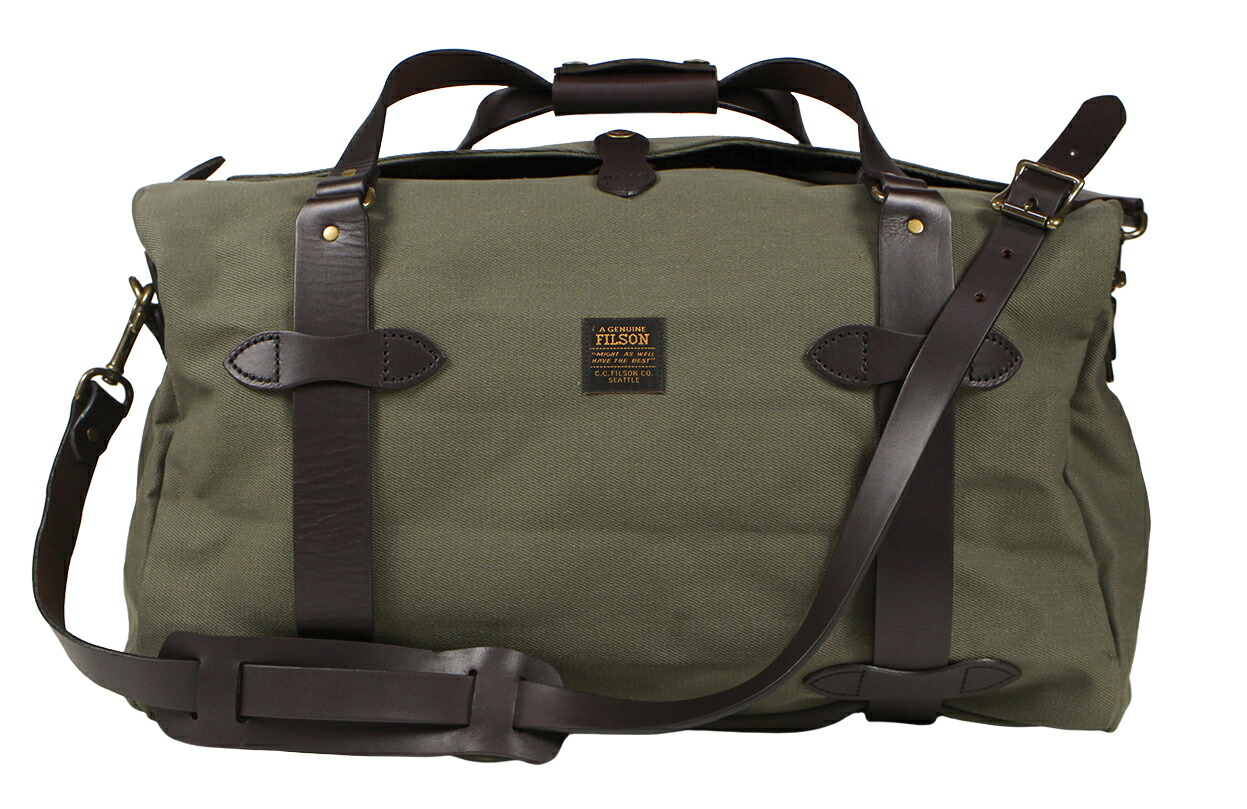 FILSON [-MEDIUM RUGGED TWILL DUFFLE BAG- DK GREEN]