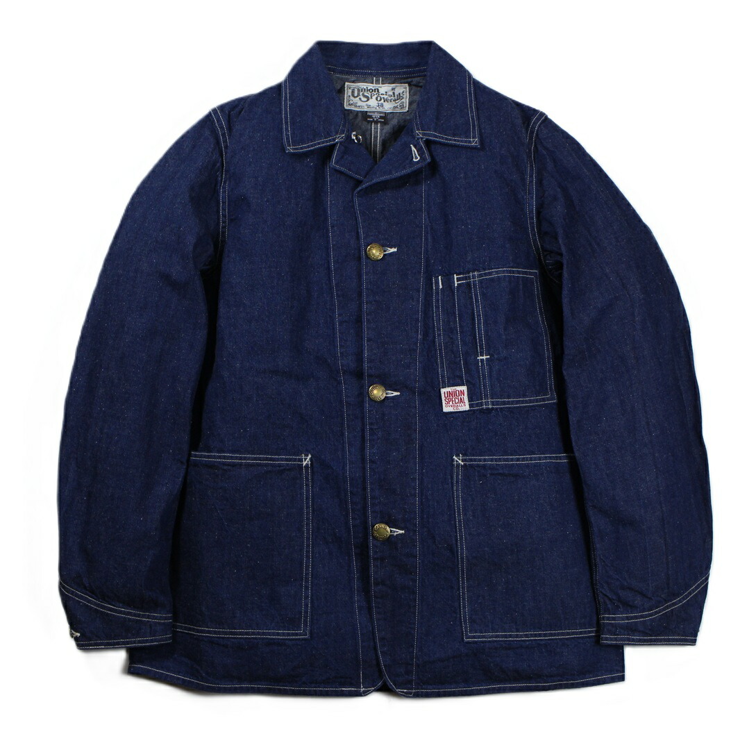 FREEWHEELERS \u0026 CO. [\"IRON WHARF\" WORK COAT #2621003 9.5oz INDIGO DENIM size.34,36,38,40,42,44]