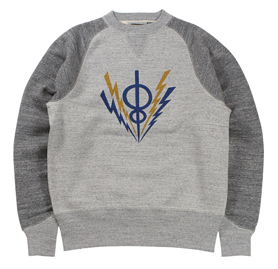 FREEWHEELERS \u0026 CO. [\"HARPER HOT IRONS V8\"" FREEDOM SLEEVE DOUBLE V SWEAT SHIRT #2534006 MIX GRAY×GRAINED CHARCOAL GRAY size.36,38,40,42,44,46]"