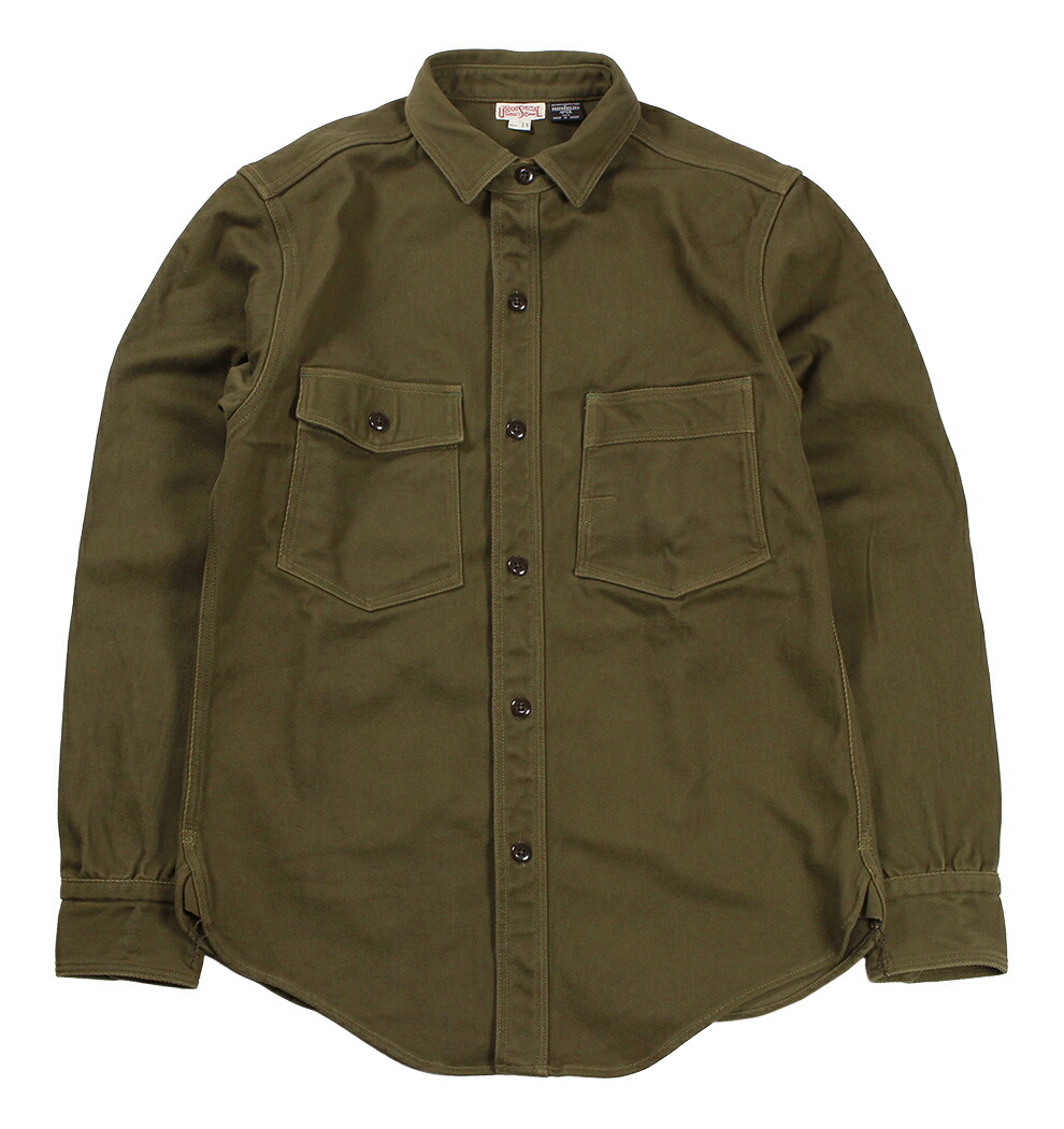 FREEWHEELERS & CO. ["Gemsa" WORK SHIRT #2533001 KHAKI OLIVE size.14,15,16,17,17 1/2]｜KLAMP 店