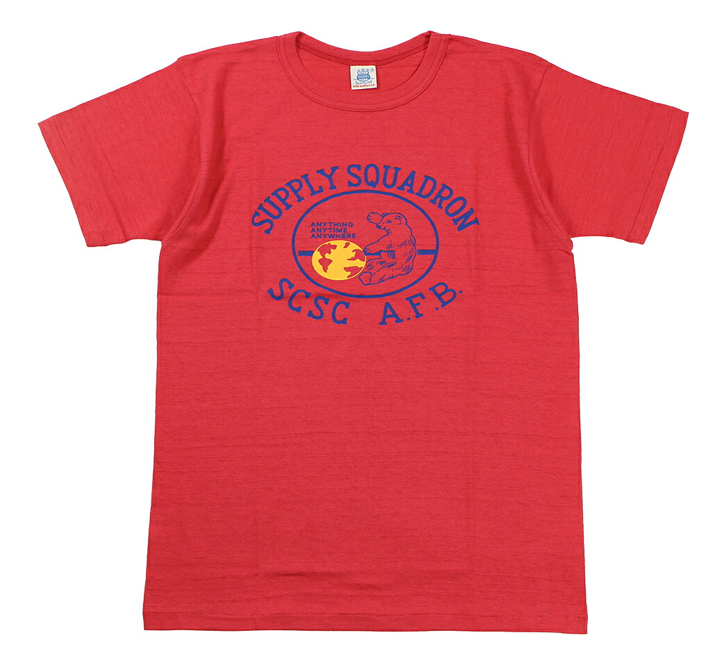 JOHN GLUCKOW ["Lot JG-CS06 Supply Squadron T" レッド size.S,M,L,XL,XXL]｜KLAMP 店
