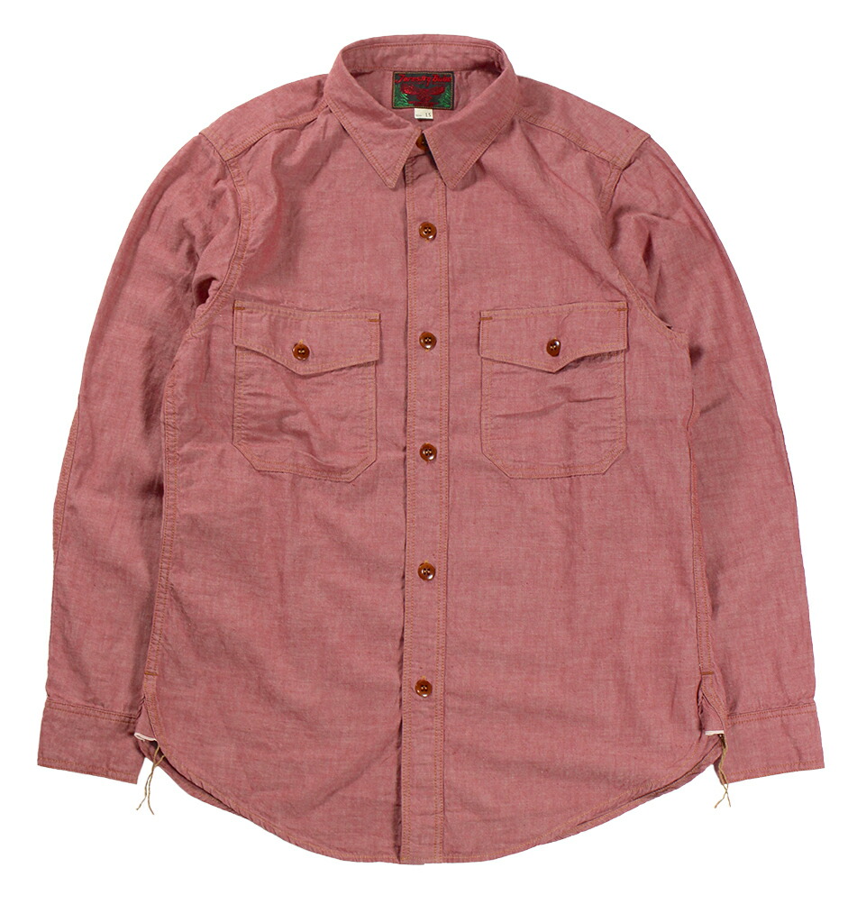 FREEWHEELERS & CO. ["SKID ROW" SHIRT #2333002 RED CHAMBRAY size.14,15,16,17,17 1/2]｜KLAMP 店