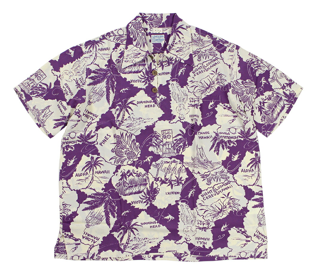 SUN SURF [SPECIAL EDITION “MEMORY IN HAWAII” (PULLOVER SHIRT) Lot No. SS39288 WINE size.S,M,L,XL,XXL]