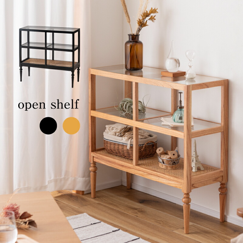 楽天市場】《東谷》オープンシェルフ おしゃれ 幅80cm 3段 完成品