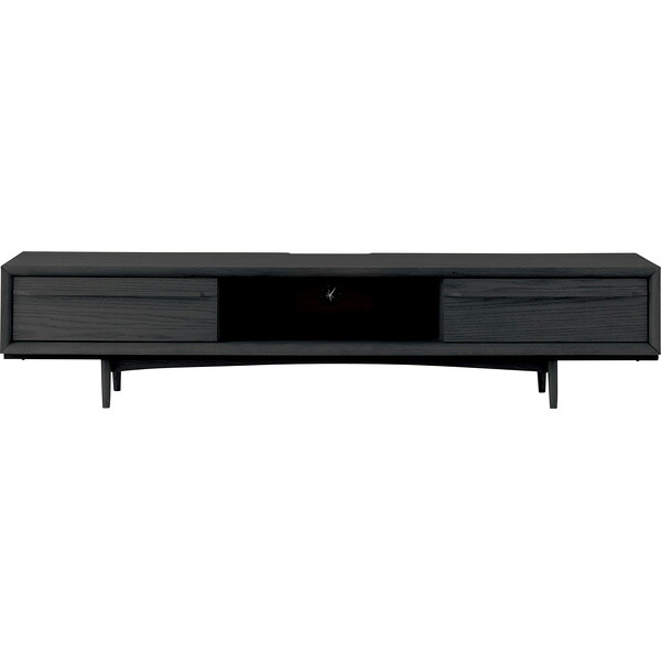 TVボード 幅 150cm 引出し付き テレビ台 TV台 ローボード AVラック 木製テレビ台 高脚 テレビボード ビデオボード AVボード AV収納 おしゃれ コードボックス 北欧 天然木 オーク シンプル デザイン コード収納 引き出し付 ナチュラル ブラウン ブラック ハイタイプ