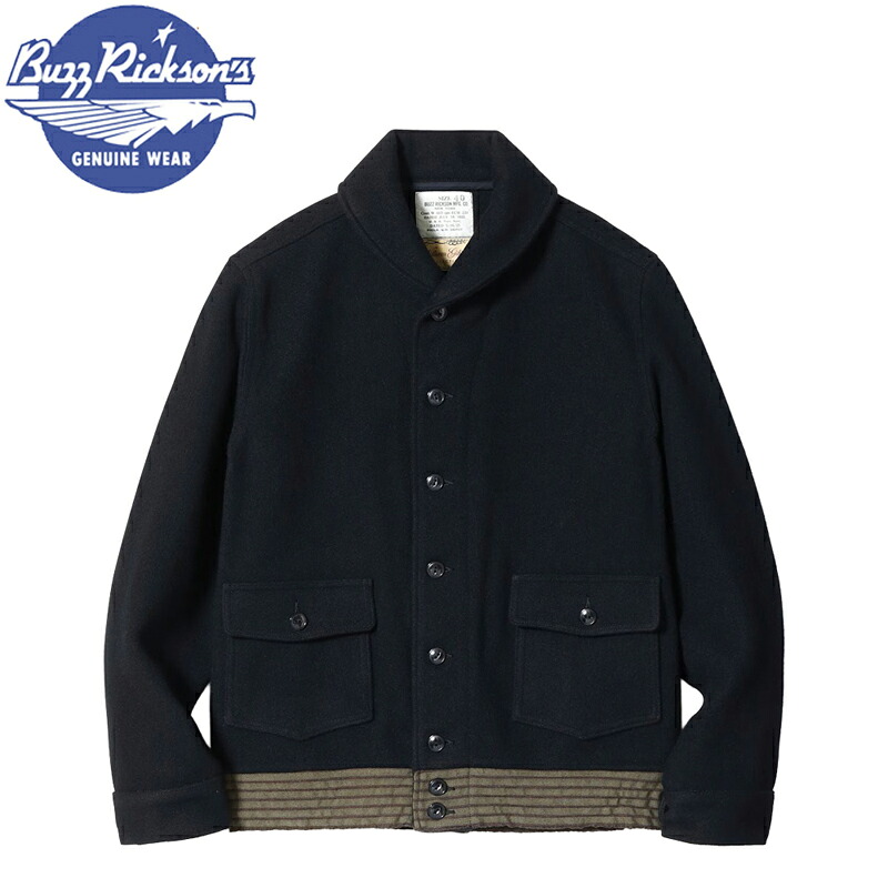 【楽天市場】バズリクソンズ ウィリアム・ギブスン JACKET, WOOL, BLACK “CCC” BR15776 / BUZZ ...