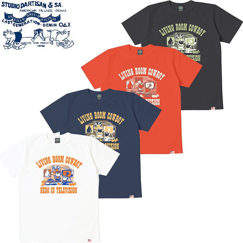 ステュディオ・ダ・ルチザン USA コットン プリント Ｔシャツ ダルチザン 8142A / STUDIO D'ARTISAN U.S.A. Cotton Print T-Shirt