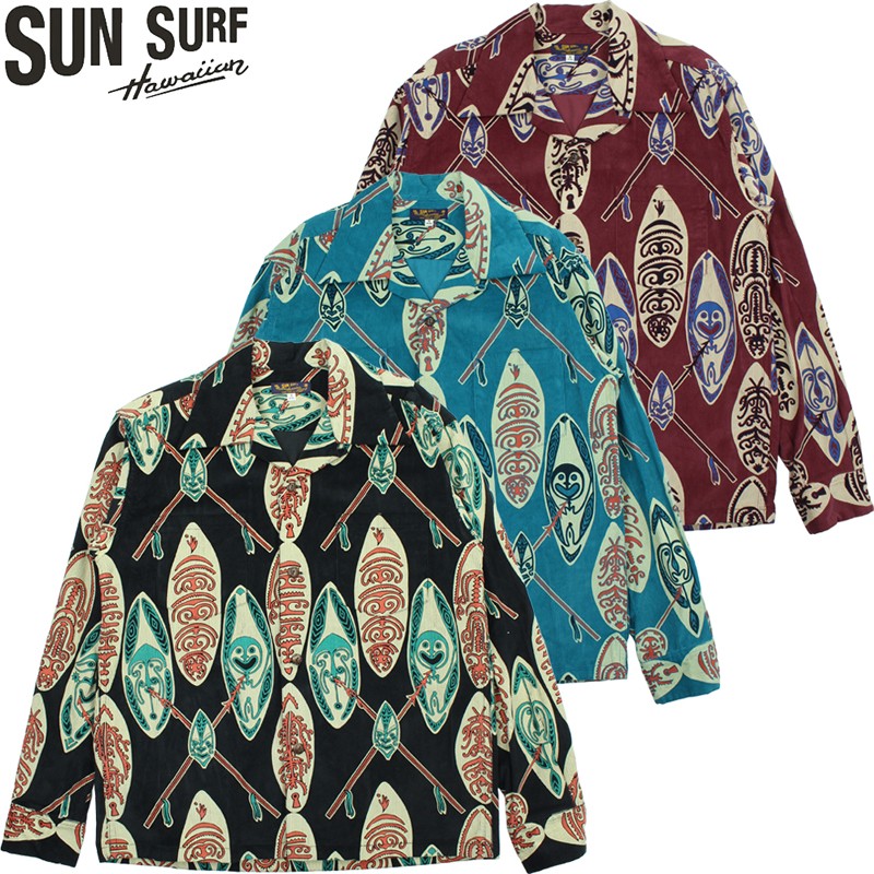 サンサーフ コール天 開けはなし プルオーバー “GOD\u0027S SHIELD” SS29581 / SUNSURF CORDUROY L/S OPEN SHIRT \