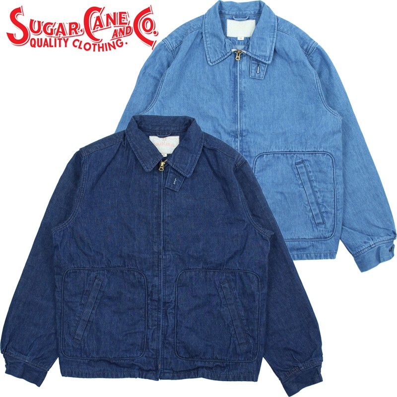 シュガーケーン デニム スポーツ ジャケット エイジング加工 SC15913 / SUGAR CANE DENIM SPORTS JACKET AGED|Klaxon 店