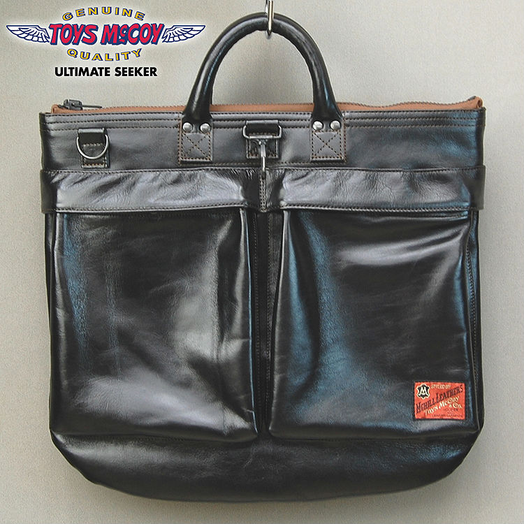 Klaxon McCoy TOYS McCOY LEATHER HELMET BAG leather helmet bag TMA1523