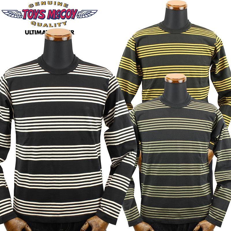 トイズマッコイ マルチ ボーダー ロング Tシャツ TMC2354 / TOYS McCOY MULTI BORDERED LONG SLEEVE TEE|Klaxon 店