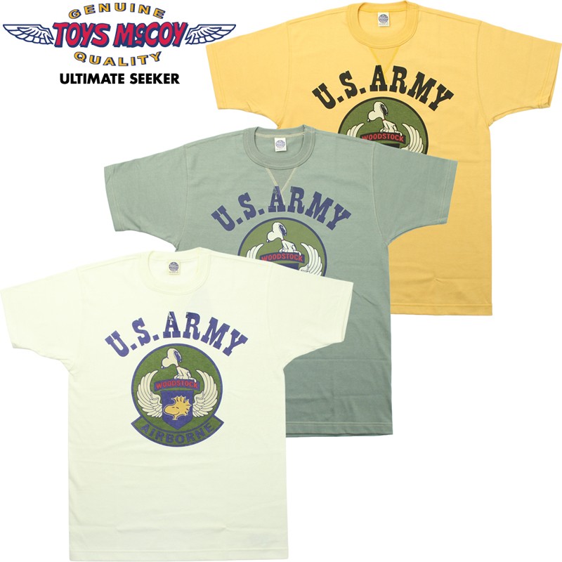 トイズマッコイ おせっかい 半袖 ティーシャツ “U.S. ARMY AIRBORNE SUBDUED” TMC2560 / TOYS McCOY SNOOPY TEE “U.S. ARMY AIRBORNE SUBDUED”