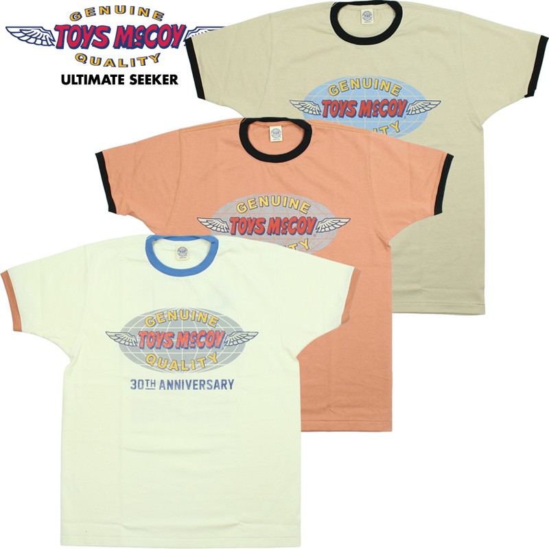 トイズマッコイ JOHNNY RINGER Tシャツ 30TH ANNIVERSARY TOYS McCOY LOGO " TMC2609 / TOYS McCOY JOHNNY RINGER TEE 30TH ANNIVERSARY TOYS McCOY LOGO｜Klaxon 店