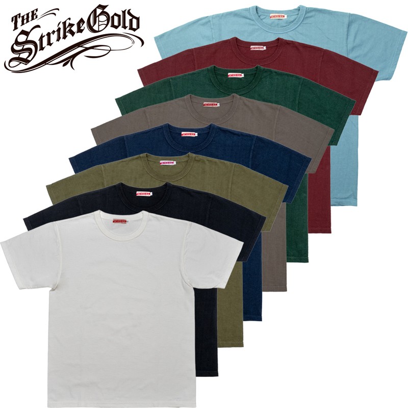 ストライクゴールド 事あたらしい 吊り編み ティーシャツ 飾り気の無い SGT001 / The Strike Gold LOOPWHEEL T-shirts