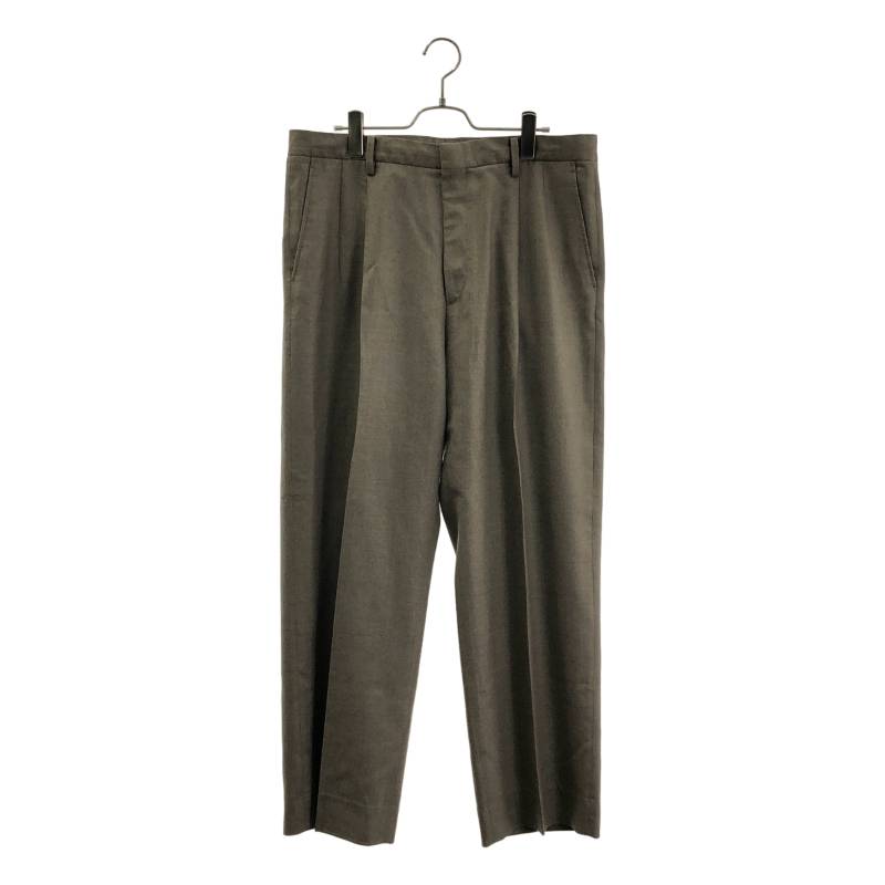 AURALEE / オーラリー | SUPER LIGHT WOOL SLACKS / ウール ドローストリング 2タック ワイドパンツ | 4 | ブラウン | メンズ