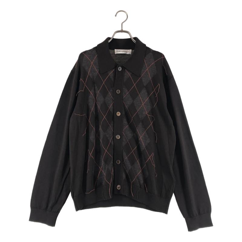 【美品】  OUR LEGACY / アワーレガシー | 2025AW | EVENING POLO PUB ARGYLE アーガイル 編み物 ジレー | 48 | 赤銅色 | メンズ