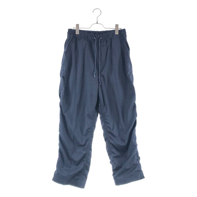 JUNYAWATANABE COMMEdesGARCONS MAN / ジュンヤワタナベマン | 2021SS | 羊毛 読み合わせる シャーリングイージーパンツ | S | 米国海軍 | メンズ