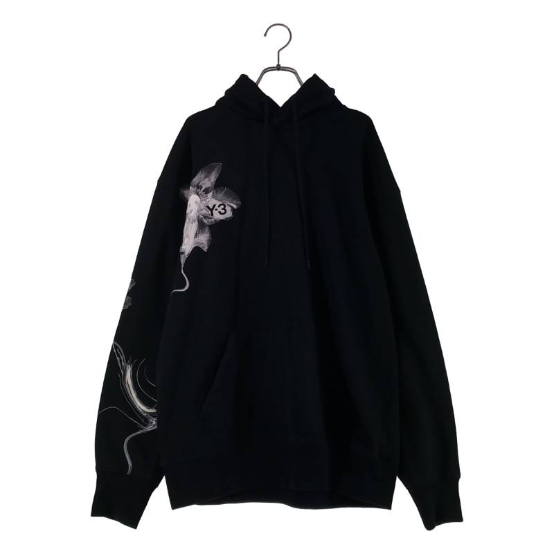 Y-3 / ワイスロバート・エドワード・リー | GFX FT HOODIE / グラフィクス フレンチテリー フーディー | M | 黒いこと | メンズ