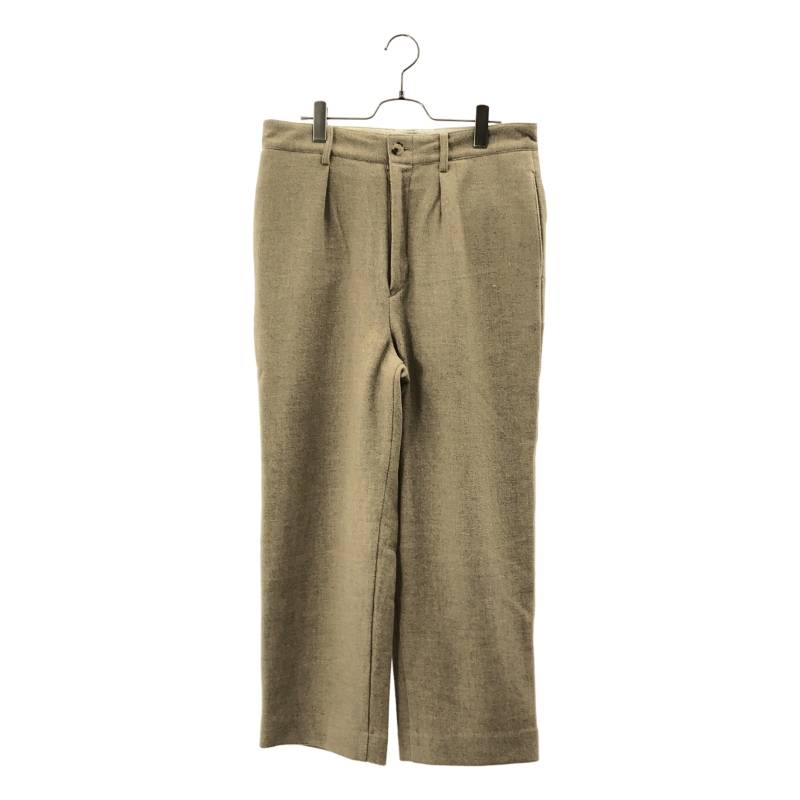 【美品】 Nahyat / ナヤット | メリノウール タック ワイドパンツ | 4 | ベージュ | メンズ