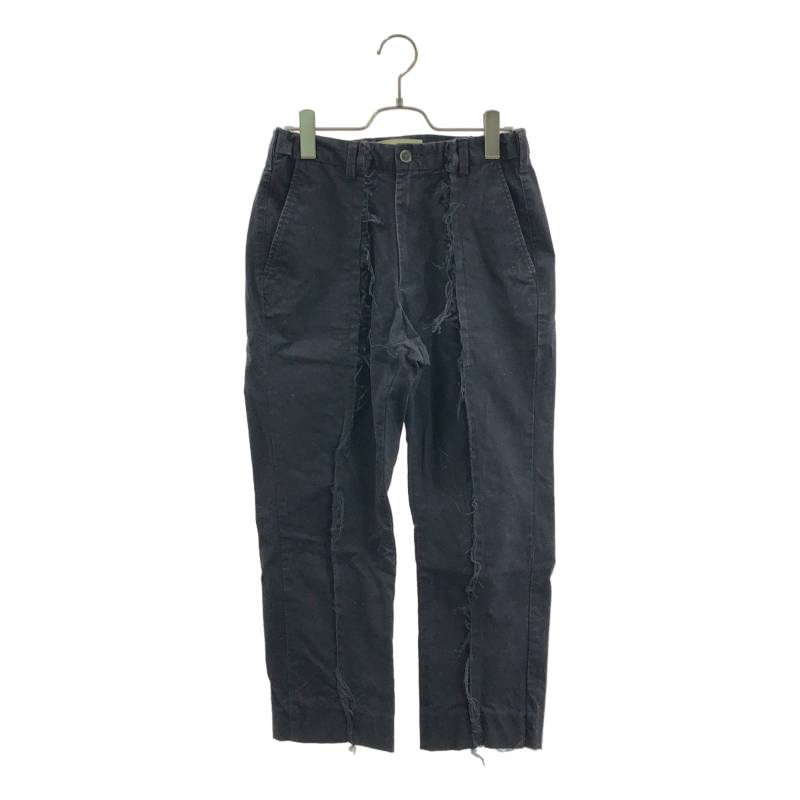 DIOGUARDI / ディオグァルディ | 2025AW | Re.Touched Trousers コットンチノ 再構築 トラウザー パンツ | S | ネイビー | メンズ