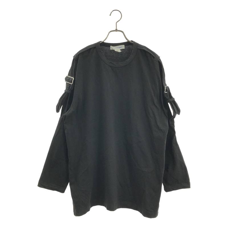 COMME des GARCONS SHIRT / コムデギャルソンシャツ | アジャスタースリーブ オーバーシルエット カットソー | L | ブラック | メンズ