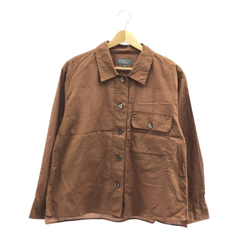 未使用2023 マーガレットハウエル コットンウール丸襟コート 7万