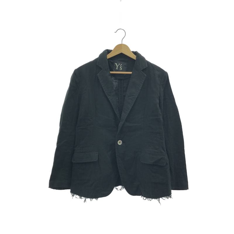 Y's / ワイズヨウジヤマモト | 2012AW | インサイドアウト カットオフ シングルブレストジャケット | 2 | ブラック | レディース