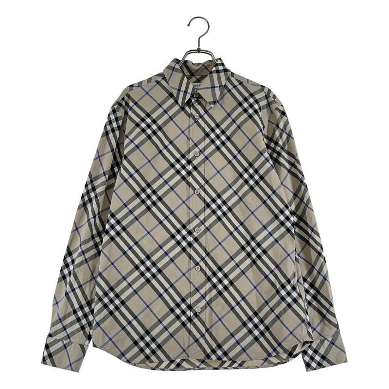 Burberry / バーバリー | 2025SS | 綿織物 バイアスチェックシャツ | S | ベージュ | メンズ