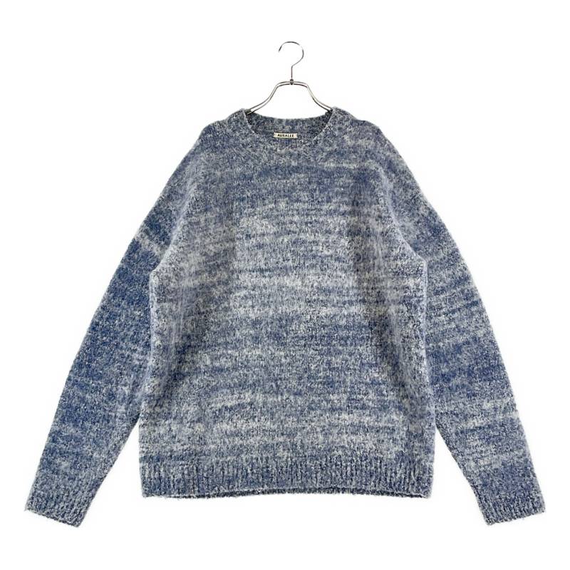 AURALEE / オーラリー | 2020AW | WOOL ALPACA FELT KNIT P/O / 絨毛 アルパカ 編み物 スウェーター | 5 | 薄墨色 | メンズ メンズファッション-トップス-ニット・セーター