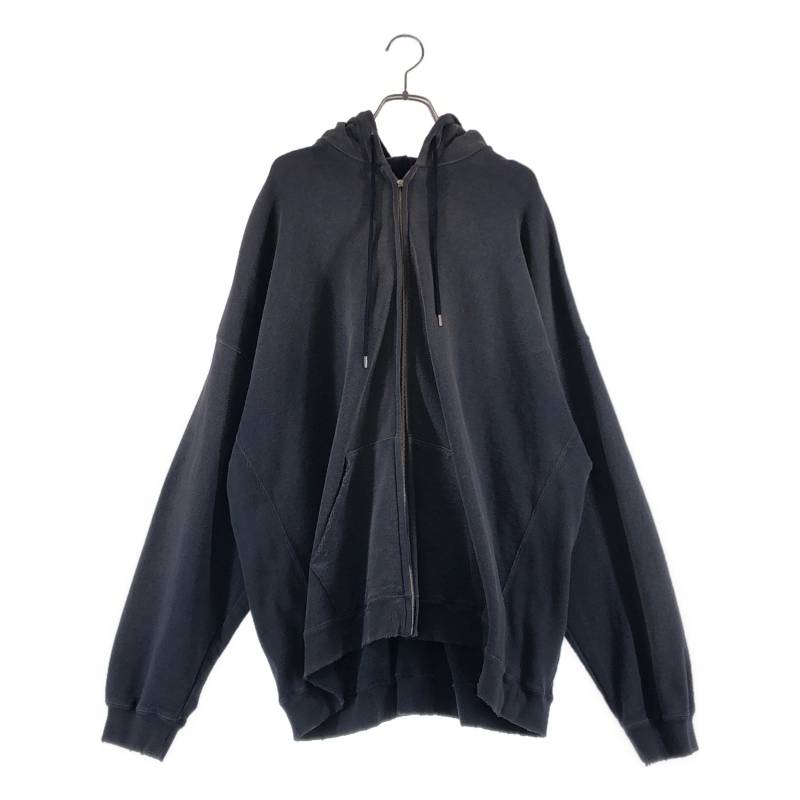 DAIRIKU / ダイリク | Water proof Sunburn Hoodie ダメージ加工 ジップパーカー | L | ブラック | メンズ｜KLD 店