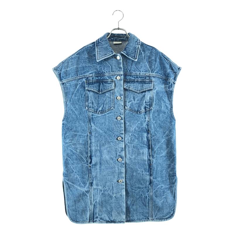 DRIES VAN NOTEN / ドリスヴァンノッテン | 2021AW | VASSIE ノースリーブ ロングデニムジャケット | 36 | インディゴ | レディース｜KLD 店