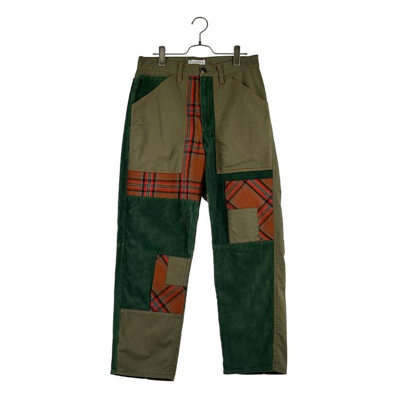 JW Anderson / ジェイダブルアンダーソン | コール天 パッチワーク ファティーグパンツ | 46 | カーキ | メンズ