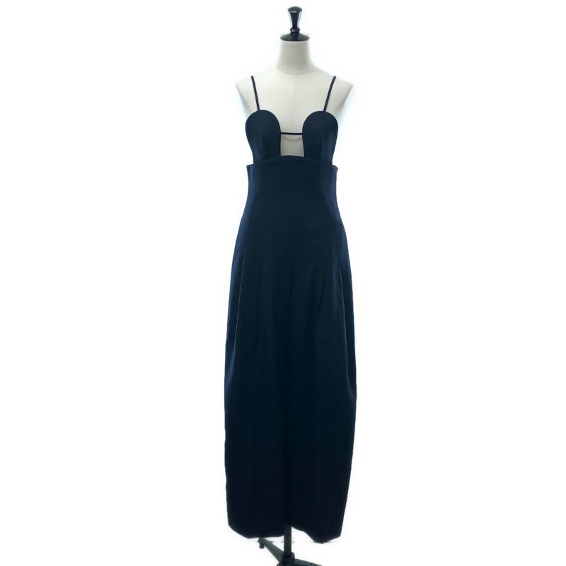 【美品】  FETICO / フェティコ | WIDE LEGGED BRA JUMPSUITS ワイドレッグ ブラジャンプスーツ | 36 | 米国海軍 | レディース