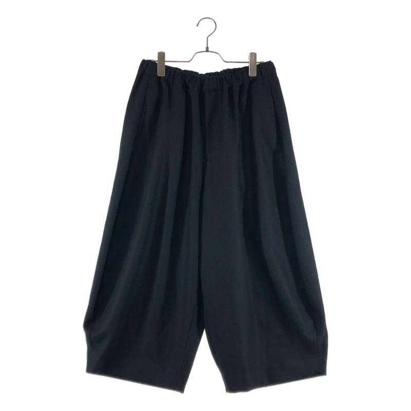 【美品】  BLACK COMME des GARCONS / ブラックコムデギャルソン | 2025AW | 羊毛 バルーンイージーパンツ | S | 黒いこと | メンズ