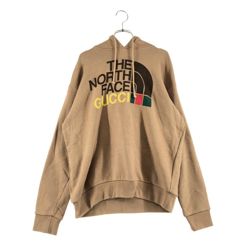 GUCCI / グッチ | ×THE NORTH FACE / ロゴタイプ 汗水 パーカー | XS | 赤銅色 | メンズ