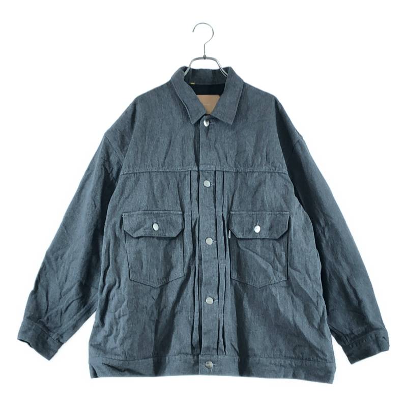Graphpaper / グラフ記録調査報告 | 2024SS | Colorfast Denim Jacket ジーンズ上衣 | 1 | 薄墨色 | メンズ