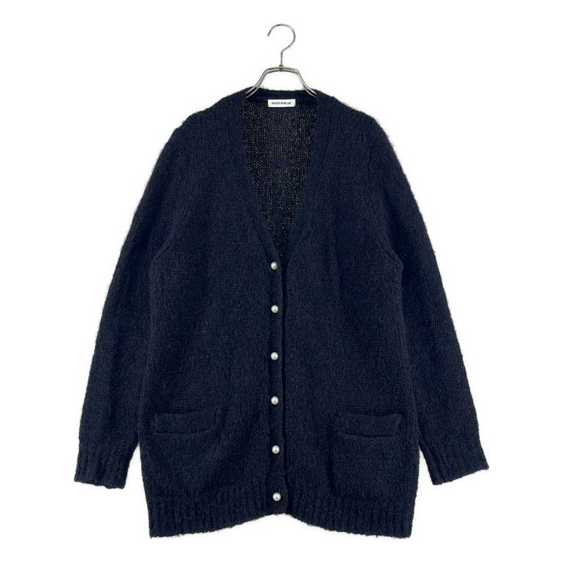 MADISON BLUE / マディソンブルー | 2022AW | LOOSE BIG V CD MOHAIR / モヘヤ オーバーサイズ Vネック カーディガン | XS | ブラック | レディース｜KLD 店