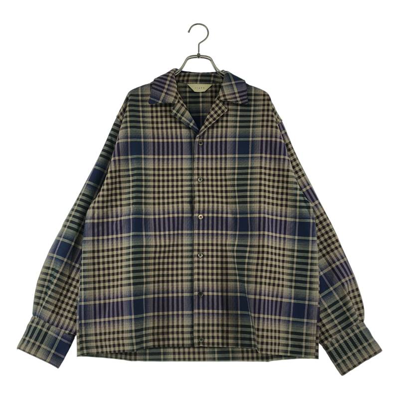 【美品】  JieDa / ジエダ | CHECK OPEN COLLAR SHIRT 読み合わせる オープンカラーシャツ | 2 | マルチ色合い | メンズ