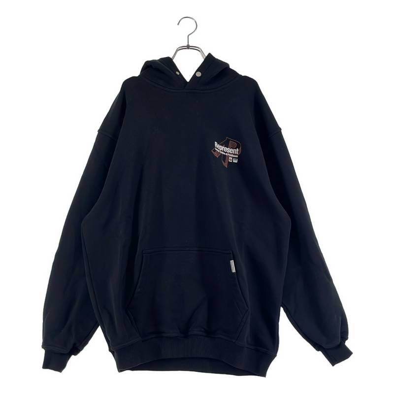 【新品】 REPRESENT / リプレゼント | Design Studios Hoodie ロゴ プリント パーカー | M | ブラック | メンズ|KLD 店