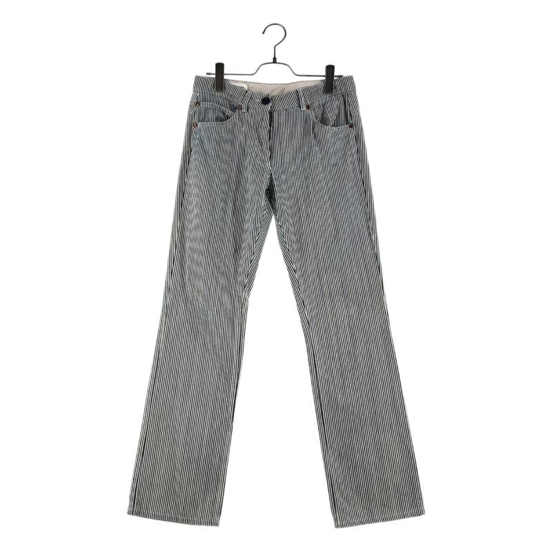 Martin Margiela / マルタンマルジェラ | 2007SS | 綿織物 縞模様 引っ切り無いズボン下 | 40 | 米国海軍/白いこと | レディース