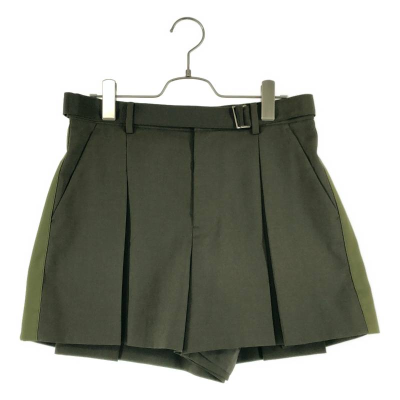 【美品】  sacai / サカイ | 2024SS | Suiting Shorts 側面伝達ルート 遊撃手ズボン下 | 2 | カーキ | レディース