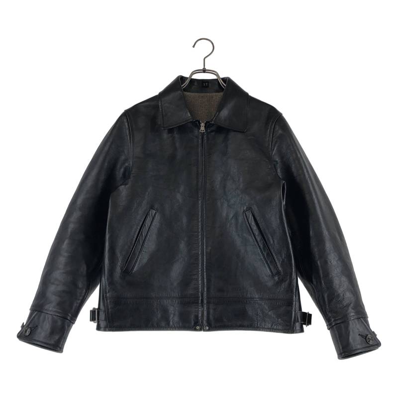 TAIGA TAKAHASHI / タイガタカハシ | lot802 Crossack Leather jacket なめし革上衣 | 36 | 黒いこと | メンズ