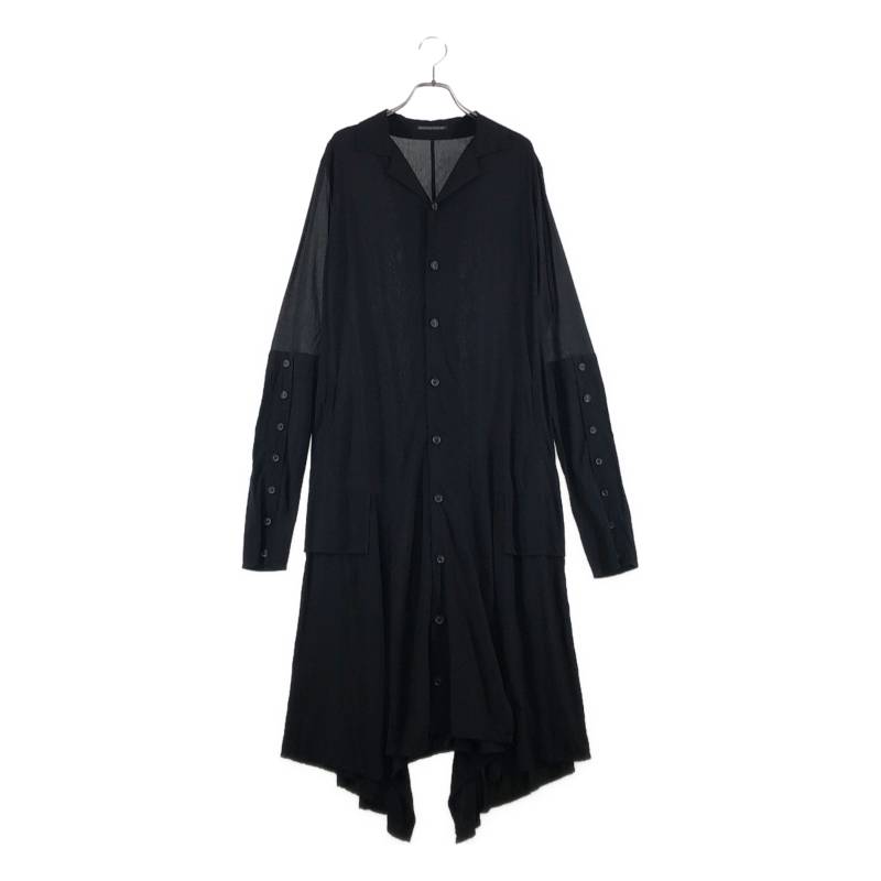 YOHJI YAMAMOTO +NOIR / ヨウジヤマモトプリュスノアール | 2020SS | 明けっ広げ色合い プルオーバー衣装 | 1 | 黒いこと | レディース